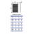 Решетка 2828С Beige (бежевая), вентиляционная с сеткой 280х280