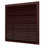 Решетка 2828С Brown (коричневая), вентиляционная с сеткой 280х280