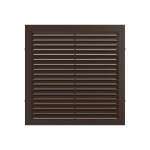 Решетка 2323С Brown (коричневая), вентиляционная с сеткой 235х235